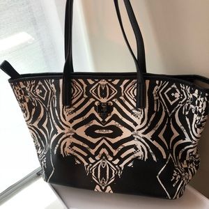 MCM Zebra Leather Tote